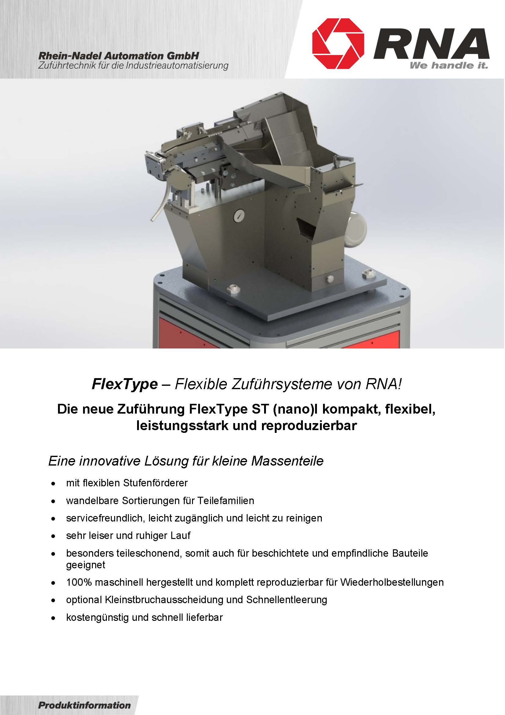 Stufenförderer FlexType ST (nano)